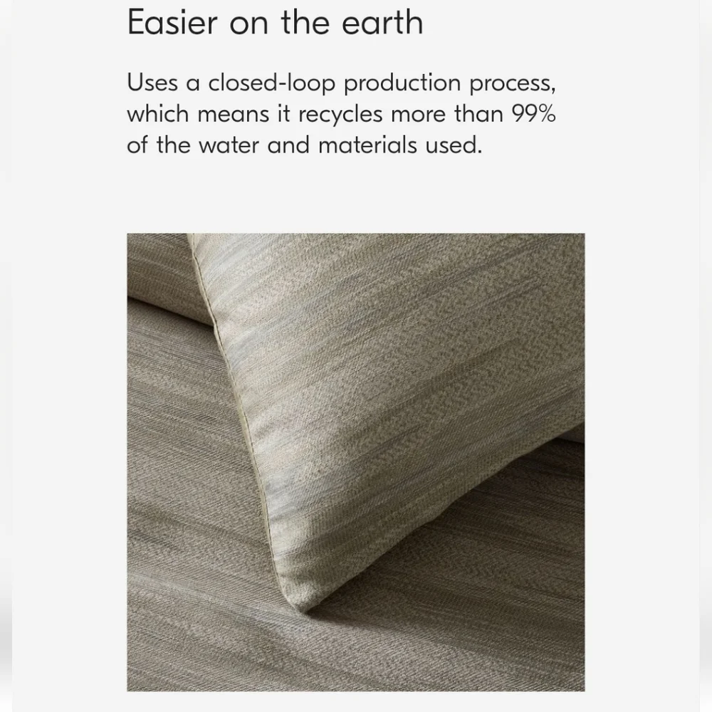 ❤️BUY 2 GET 1 FREE Silky TENCEL™ Striated Duvet Cover,Queen&King/California King